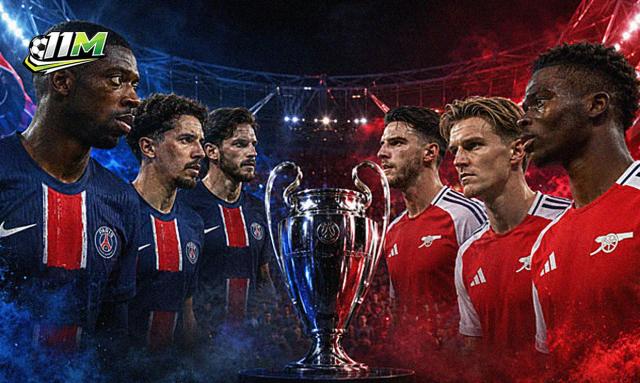Siêu máy tính “quay xe”, dự đoán Arsenal hạ PSG để vô địch Champions League