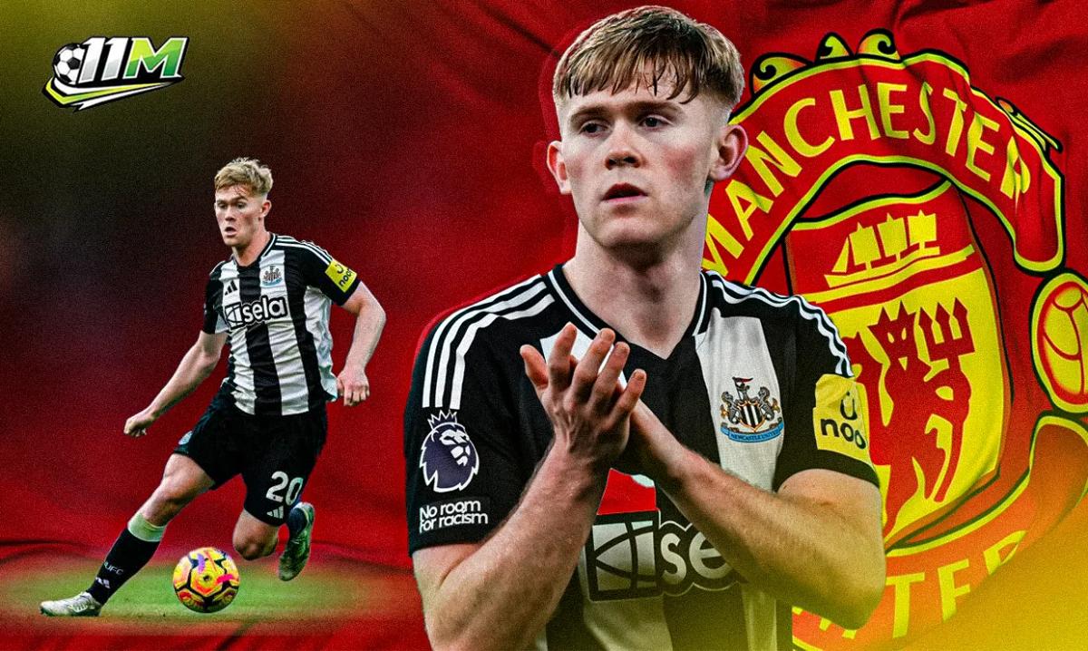 Newcastle lo mất Lewis Hall vào tay Manchester United