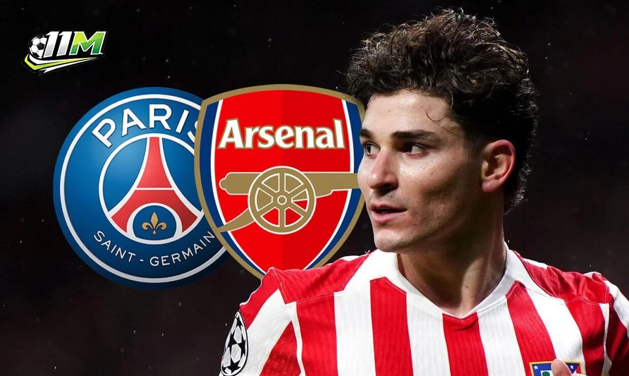 Arsenal và PSG lao vào cuộc chiến 100 triệu euro vì Julian Alvarez