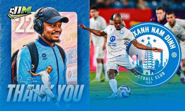 Cựu sao Ngoại hạng Anh Percy Tau chia tay CLB Nam Định
