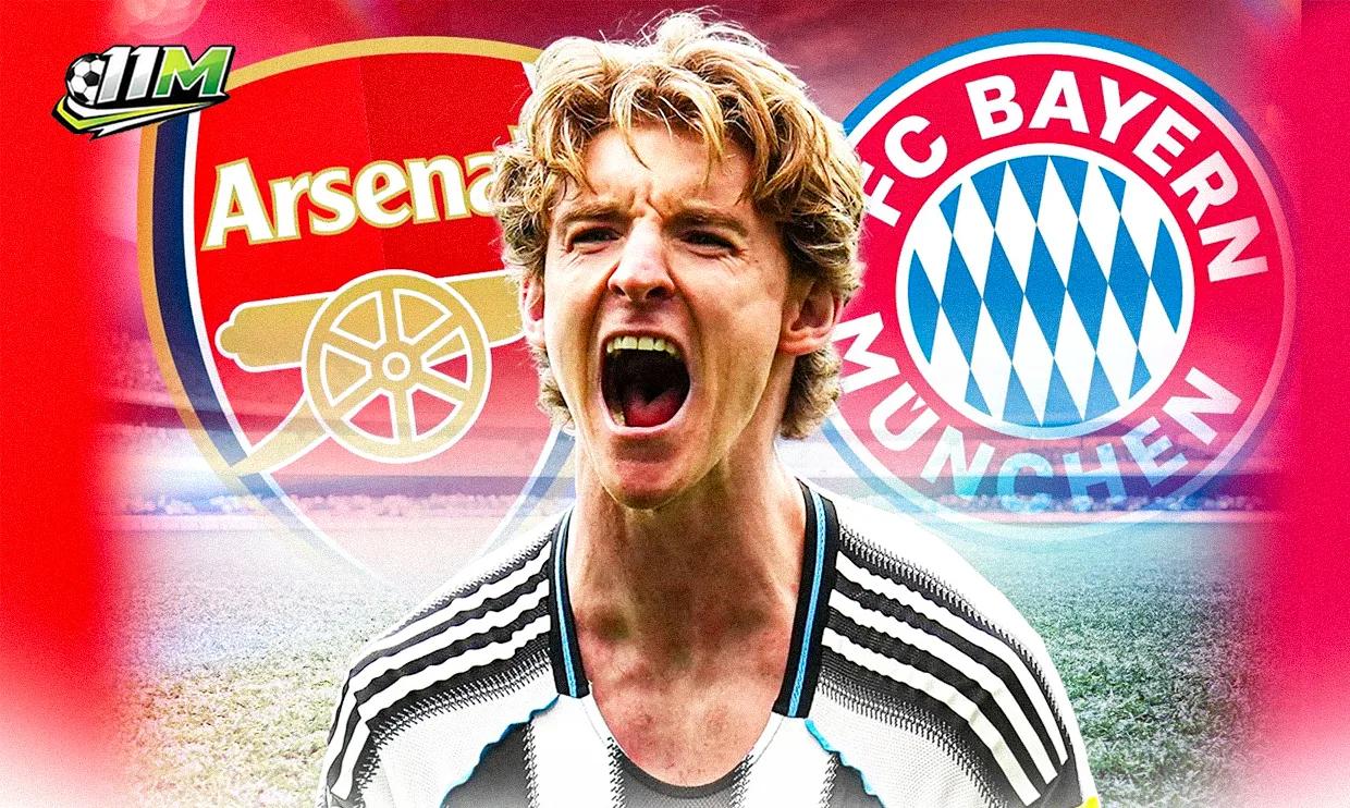 Newcastle "hét giá" 75 triệu bảng cho Anthony Gordon trước sự chèo kéo của Bayern Munich