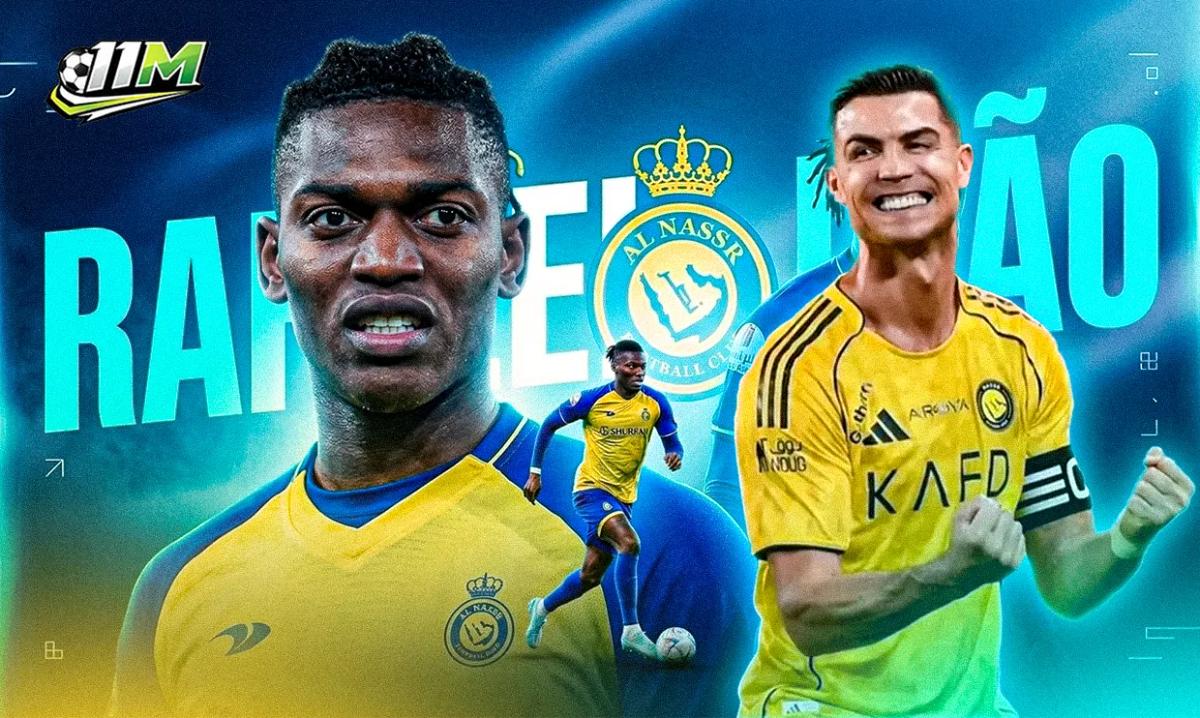 Al Nassr chiêu mộ Rafael Leao theo đề nghị của Cristiano Ronaldo.