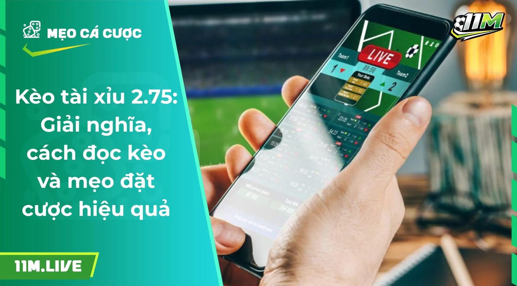 Kèo tài xỉu 2.75: Giải nghĩa, cách đọc kèo và mẹo đặt cược