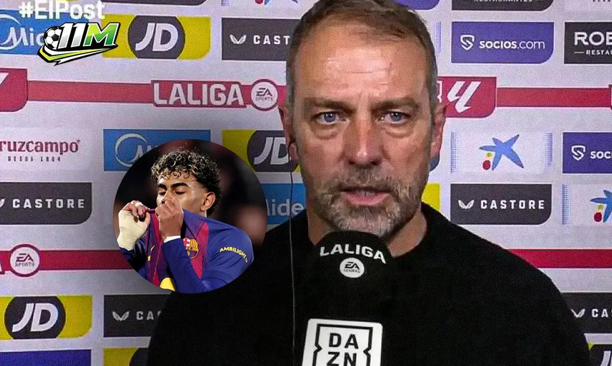 Hansi Flick: "Đừng đổ lỗi trọng tài, Barca xứng đáng thất bại này"