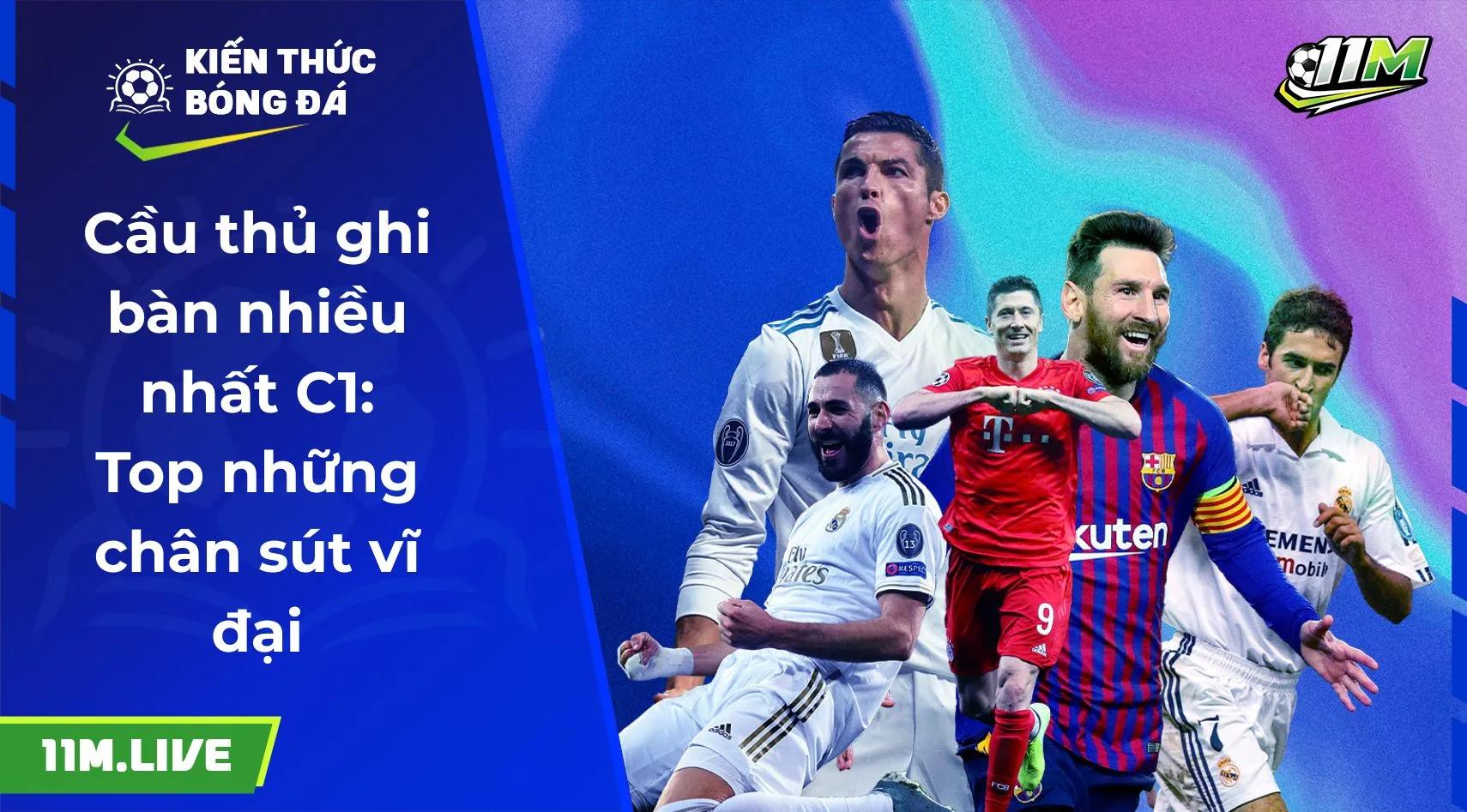 Cầu thủ ghi bàn nhiều nhất C1: Top những chân sút vĩ đại