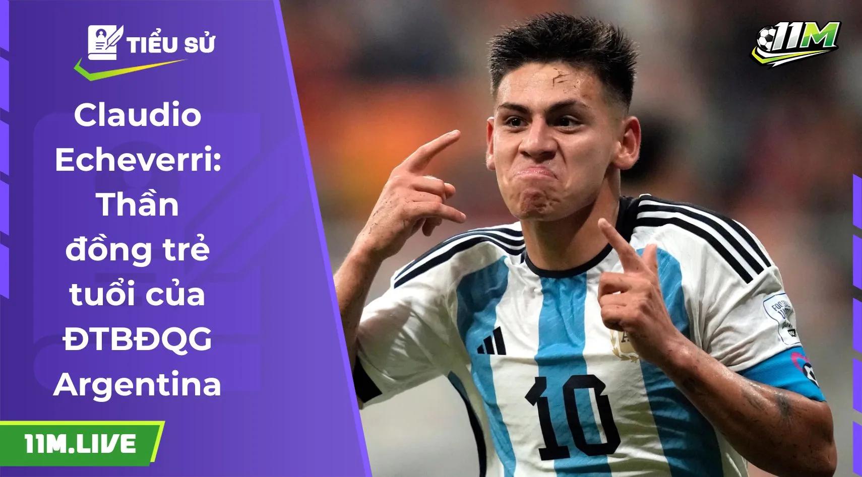 Claudio Echeverri: Thần đồng trẻ tuổi của ĐTBĐQG Argentina