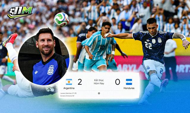 Vắng Messi, Argentina vẫn nhẹ nhàng hạ Honduras 2-0